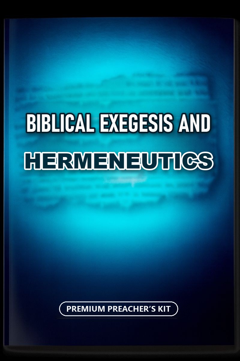 Bonus cover: Biblical Exegesis and Hermeneutics